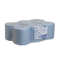 фото Бумажные полотенца в рулонах Kimberly-Clark 6668 SCOTT (голубые), 1 слой